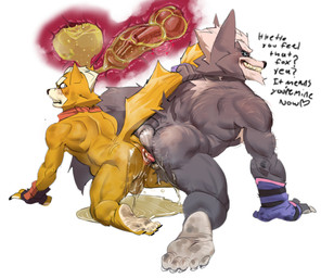 anal anal_penetration anthro anthro_on_anthro anthro_penetrated anthro_penetrating anthro_penetrating_anthro aroused aroused_by_another aroused_face aroused_smile ass_to_ass back_muscles balls barazoku biceps big_butt big_dom_small_sub big_muscles black_clothing black_gloves black_handwear blush blush_lines bodily_fluids butt claws clothing cocky_grin dialogue dirty dirty_feet dirty_talk dominant dominant_anthro dominant_male domination/submission duo fangs fangs_bared feet fur genital_fluids genitals gloves grey_body grey_fur grin handwear holding_tail humanoid_feet internal internal_anal kerchief knot knotted_penis knotting larger_anthro larger_male laugh looking_at_another looking_at_partner looking_back looking_back_at_another looking_back_at_partner looking_pleasured male male/male male_peed_on male_peeing male_peeing_on_male male_penetrated male_penetrating male_penetrating_male manhandling manly marking_territory mercenary mohawk mostly_nude mostly_nude_anthro mostly_nude_male multicolored_body multicolored_fur muscular muscular_anthro muscular_arms muscular_male muscular_thighs orange_body orange_fur peeing peeing_in_ass peeing_inside peeing_on_another peeing_on_balls peeing_on_butt peeing_on_ground peeing_on_leg peeing_on_partner peeing_on_penis peeing_on_self peeing_while_erect peeing_while_penetrating penetration penile penile_penetration penis penis_in_ass plantigrade pounding_ass purple_clothing purple_gloves purple_handwear raised_tail rear_view red_clothing red_gloves red_handwear red_kerchief roughhousing sex shocked simple_background size_difference smaller_anthro smaller_male smaller_penetrated smile smirk sneer submissive submissive_anthro submissive_male tail tail_grab taunting taunting_partner teasing teasing_partner teeth text thick_arms thick_thighs thug tough_guy two_tone_body two_tone_fur urine urine_from_ass urine_from_penis urine_in_ass urine_on_balls urine_on_butt urine_on_ground urine_on_leg urine_on_penis urine_on_self urine_pool urine_stream vein veiny_penis watersports wet wet_balls wet_body wet_butt wet_fur wet_legs wet_penis white_background white_body white_fur white_mohawk concosive nintendo star_fox fox_mccloud wolf_o'donnell canid canine canis fox mammal wolf absurd_res english_text hi_res