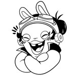 anthro black_clothing black_hair black_topwear black_vest blush blush_lines buckteeth clothed clothed_anthro clothed_female clothing ear_piercing eyelashes eyewear eyewear_on_head female female_anthro goggles goggles_on_head hair hair_bun happy light lips long_ears mitten_hands no_eyebrows noseless nut_(hardware) nut_ear_piercing open_mouth open_smile piercing simple_background smile solo teeth thick_lips tongue topwear vest white_background white_body white_tongue raygirl mario_plus_rabbids_sparks_of_hope raving_rabbids rayman_(series) ubisoft momma_(mario_plus_rabbids) lagomorph mammal rabbid 1:1 2023 black_and_white bust_portrait digital_drawing_(artwork) digital_media_(artwork) english_description lighting monochrome portrait