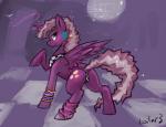 2013 cheerilee_(mlp) clothing cutie_mark english_text equine female feral friendship_is_magic fur green_eyes hobbes_maxwell horn horse my_little_pony panties pony purple_fur scarf solo text two_tone_hair underwear winged_unicorn wings
Rating: Questionable
Score: 16
User: Falord
Date: September 13, 2013