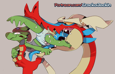 4_fingers anthro biped blue_tongue bodily_fluids claws clothed clothing diaper duo fingers genital_fluids green_body hat headgear headwear horn male red_body saliva simple_background size_difference text tongue tongue_out toony topwear unclean_diaper urine used_diaper vore wearing_diaper wet_diaper crackajackin mythology nintendo the_legend_of_zelda wind_waker cj_(crackajackin) valoo dragon mythological_creature mythological_scalie reptile scalie 2021 digital_media_(artwork) hi_res url