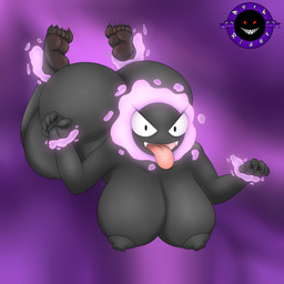 5_fingers 5_toes big_breasts big_butt breasts butt claws feet female fingers floating foot_focus huge_breasts huge_butt humanoid_feet looking_at_viewer nipples nude open_mouth plantigrade pokemorph simple_background smile soles solo thick_thighs toe_claws toes tongue tongue_out wide_hips berk_rider nintendo pokemon gastly generation_1_pokemon ghost pokemon_(species) spirit 1:1 2021 absurd_res hi_res