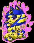 anthro breasts crouching egyptian female fullcolor genitals pussy queen royalty solo thick_thighs stigma_storm animal_crossing nintendo pathetic_(meme) ankha_(animal_crossing) domestic_cat felid feline felis mammal absurd_res alpha_channel colored digital_media_(artwork) hi_res meme