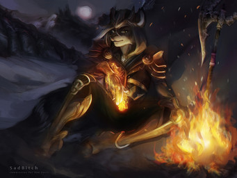 anthro armor assassin axe cave dust fire magic magic_user male melee_weapon moon mountain muscular muscular_anthro muscular_male night profanity smoke snow solo text warrior weapon conditional_dnp sadbitch bethesda_game_studios microsoft morrowind skyrim the_elder_scrolls kao_zorri mammal mephitid skunk 2018 4:3 digital_media_(artwork) digital_painting_(artwork) english_text painting_(artwork)