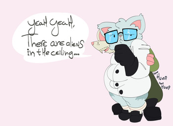 anthro behind_another buckteeth clothing coat confusion dry_humping duo eyewear footwear glasses gloves hand_on_arm hand_on_chin handwear humping jacket lab_coat male male/male oblivious obscured_character shoes slightly_chubby socks speech_bubble standing teeth thinking topwear bigbun_3 bun-e animal_humanoid domestic_cat felid felid_humanoid feline feline_humanoid felis humanoid mammal mammal_humanoid murid murine rat rodent rodent_humanoid absurd_res hi_res