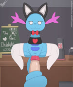 abdominal_bulge anthro anthro_penetrated armless audible_ejaculation belly bestiality big_belly bodily_fluids chalkboard clothing cum cum_from_pussy cum_in_pussy cum_inflation cum_inside cum_on_penis cum_on_tail deep_penetration dominant dominant_female dripping duo ejaculation excessive_cum excessive_genital_fluids eyes_closed faceless_character faceless_human faceless_male female female_focus female_on_human female_on_top female_penetrated feral feral_penetrated first_person_view foreplay genital_fluids genitals heart_symbol human_on_anthro human_on_feral human_penetrating_female inflation interspecies larger_male leaking leaking_cum legwear lube lube_bottle lube_drip male male/female male_on_feral male_penetrating male_penetrating_female male_pov on_top open_mouth orgasm penetrable_sex_toy penetration penile penile_penetration penis penis_in_pussy plump_labia pussy pussy_juice_drip pussy_juice_leaking pussy_juice_on_penis pussy_juice_on_pussy pussy_juice_string sex sex_toy simple_background size_difference smaller_female spread_legs spreading stockings tail text thick_thighs tongue tongue_out vaginal vaginal_fluids vaginal_penetration white_clothing white_legwear white_stockings dengon nintendo pokemon wooper_girl_(dizzytizzy) generation_2_pokemon human mammal pokemon_(species) wooper 2d_animation 5:6 animated frame_by_frame long_playtime sound webm