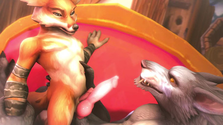 animal_genitalia animal_penis anthro balls big_penis canine_genitalia canine_penis comparing duo erection eye_contact fluffy fluffy_tail frottage genitals humanoid_genitalia humanoid_penis knot looking_at_another looking_at_partner male male/male navel nude penile penis penis_size_difference penises_touching sex size_difference tail teeth alive_(artist) blizzard_entertainment warcraft kiro_(warcraft) canid mammal vulpera werecanid werecreature worgen 16:9 2019 3d_(artwork) 3d_animation animated digital_media_(artwork) loop no_sound short_playtime video widescreen