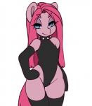 anthro armwear clothing dancing dominatrix female hair half-closed_eyes legwear long_hair looking_at_viewer narrowed_eyes simple_background solo swaying white_background tolsticot friendship_is_magic hasbro my_little_pony pinkamena_(mlp) pinkie_pie_(mlp) equid mammal 2018 2d_animation animated frame_by_frame short_playtime