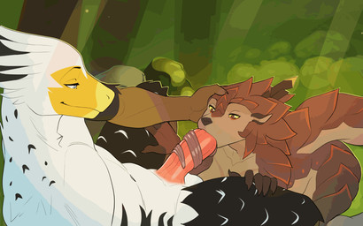 anthro anthro_penetrated balls bent_over big_penis black_body black_feathers bodily_fluids breasts brown_body brown_fur claws cum cum_from_mouth cum_in_mouth cum_inside cum_on_penis deep_throat duo erection eyes_closed feathers fellatio female female_penetrated finger_claws fur genital_fluids genitals hand_on_another's_head hand_on_another's_leg hand_on_head humanoid_genitalia humanoid_penis irrumatio kneeling leaking_cum leaning leaning_backward long_tongue looking_at_another looking_pleasured male male/female male_penetrating male_penetrating_female muscular muscular_anthro muscular_male non-mammal_balls nude nude_anthro nude_female nude_male oral oral_only oral_penetration orgasm orgasm_face outside outside_sex penetration penile penile_penetration penis penis_in_mouth pull_out scales sex sit_and_blow_position sitting smile spread_legs spreading tail teeth three-quarter_view tongue tongue_out tongue_out_fellatio tongue_wrap tonguejob vein veiny_penis white_body white_feathers yellow_sclera brolaren lyn_(brodymoonie) yskra deinonychus dinosaur dromaeosaurid mammal pangolin prehistoric_species reptile saurischian scalie theropod 16:10 2025 animated colored colored_line_art digital_drawing_(artwork) digital_media_(artwork) flat_colors frame_by_frame hi_res short_playtime widescreen