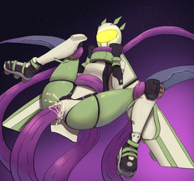 back_wings black_body bodily_fluids breasts cum cum_in_vagina cum_inside faceless featureless_breasts female genital_fluids genitals green_body horn machine not_furry penetration questionable_consent restrained restrained_by_tentacles sex solo spread_legs spreading tentacle_sex tentacles vaginal vaginal_penetration visor_eyes vulva white_body wings wire reqqles mycopunk glider_(mycopunk) humanoid robot robot_humanoid 2025 digital_drawing_(artwork) digital_media_(artwork) hi_res