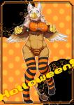 anthro avian beak big_breasts breasts bulge dickgirl digitigrade granoa gryphon halloween holidays intersex jack_o'_lantern looking_at_viewer nervous panties pixiv_fantasia pumpkin shioinu stockings striped_stockings sweat underwear wide_hips yellow_eyes
Rating: Questionable
Score: 25
User: voldosbt
Date: October 30, 2013