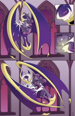 ambiguous_gender anthro bat_wings big_wings bite blue_body clenched_teeth duo energy_drain eyes_closed floating grey_body heart_symbol holding_another inside larger_ambiguous legless membrane_(anatomy) membranous_wings neck_bite open_mouth size_difference smaller_ambiguous spiral spiral_eyes teeth tongue tongue_out white_body winged_arms wings fuf nintendo pokemon generation_4_pokemon generation_7_pokemon legendary_pokemon lunala mismagius pokemon_(species) 2019 hi_res multiple_scenes