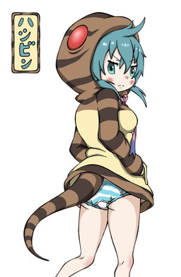3_eyes angry blue_clothing blue_hair blue_panties blue_underwear blush blush_lines bottomwear breasts butt clothed clothing clothing_lift exposed_leg exposed_panties eye_bags eyebrows female flashing flashing_panties folds glistening glistening_hair green_eyes hair hand_in_pocket hands_in_both_pockets hoodie living_tail looking_at_viewer looking_back markings mouth_closed multi_eye multicolored_clothing multicolored_hoodie multicolored_panties multicolored_ribbon multicolored_underwear oversized_clothing panties pantsless pattern_bottomwear pattern_clothing pattern_hoodie pattern_panties pattern_topwear pattern_underwear pink_bow pockets rear_view red_eyes side_boob side_view simple_background snake_hood snake_tail solo striped_bottomwear striped_clothing striped_hoodie striped_markings striped_panties striped_tail striped_topwear striped_underwear stripes stylized_text tail tail_markings tan_clothing tan_hoodie tan_topwear text thick_tail topwear underwear unusual_anatomy unusual_clothing unusual_tail upskirt white_background white_clothing white_panties white_underwear young young_female young_humanoid yagi_hasi84 asian_mythology east_asian_mythology japanese_mythology kemono_friends mythology tsuchinoko_(kemono_friends) animal_humanoid cryptid humanoid mythological_creature mythological_scalie reptile reptile_humanoid scalie scalie_humanoid snake snake_humanoid tsuchinoko yokai 2025 digital_drawing_(artwork) digital_media_(artwork) japanese_text shaded