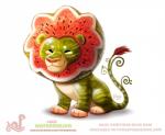 eyes_closed feral food food_hair fruit hair humor male melon plant pseudo_hair pun red_hair simple_background solo visual_pun watermelon white_background piper_thibodeau elemental_creature felid flora_fauna food_creature lion living_fruit living_watermelon mammal pantherine digital_media_(artwork) digital_painting_(artwork)