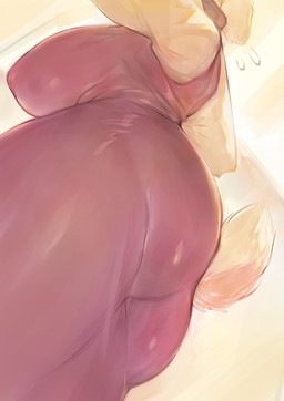 anthro big_breasts big_butt biped breasts butt faceless_anthro faceless_character faceless_female female huge_breasts low-angle_view mature_anthro mature_female nipple_outline overweight overweight_anthro overweight_female rear_view solo standing tail thick_thighs wide_hips 3gs undertale_(series) toriel bovid caprine goat mammal 2026 digital_drawing_(artwork) digital_media_(artwork) hi_res