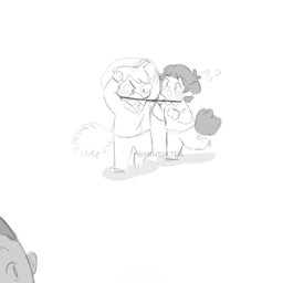alternate_species ambiguous_gender bottomwear chibi clothed clothing floppy_ears group humanoidized pants shirt suit tail topwear trio minsik_tea hannibal_(series) hannibal_lecter jack_crawford will_graham animal_humanoid canid canid_humanoid canine canine_humanoid cat_humanoid dog_humanoid felid felid_humanoid feline feline_humanoid human humanoid mammal mammal_humanoid 1:1 hi_res monochrome sketch