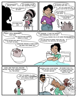 angry anthro dialogue doctor eyes_closed face_punch facial_hair female group male markings mature_female muscular muscular_anthro muscular_male mustache neonate origin_story punch raccoon_tail simple_background tail tail_markings white_background young diegutan uva_the_raccoon human mammal procyonid raccoon 4:5 absurd_res aliasing binary_drawing comic digital_drawing_(artwork) digital_media_(artwork) hi_res daughter_(lore) father_(lore) mother_(lore) parent_(lore)