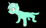 16:10 2013 alpha_channel equid equine female feral friendship_is_magic fur green_body green_fur hair hasbro hi_res horn klystron2010 lyra_heartstrings_(mlp) mammal multicolored_hair my_little_pony mythological_creature mythological_equine mythology red_eyes simple_background smile solo transparent_background unicorn what what_has_science_done where_is_your_god_now why widescreen