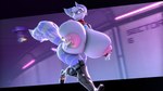 anthro areola big_breasts bodily_fluids boots breasts clothing eyewear eyewear_on_head female footwear goggles goggles_on_head huge_breasts hyper hyper_breasts lactating looking_back nipples running shoes solo tail not_person420 warfaremachine_(modeler) ratchet_and_clank sony_corporation sony_interactive_entertainment rivet_(ratchet_and_clank) warfare_rivet lombax mammal 16:9 3d_(artwork) digital_media_(artwork) hi_res widescreen