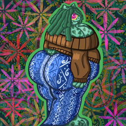 alternative_fashion ambiguous_gender anthro belly big_belly big_breasts big_butt breasts butt clothing dreadlocks eyewear flare_pants hippie jewelry lips looking_at_viewer looking_back male overweight seductive solo sunglasses sweater thick_lips topwear jevilsimp forbidden_pants nintendo pokemon bentley_(jevilsimp) bulbasaur generation_1_pokemon pokemon_(species) 1:1 2025 digital_media_(artwork) hi_res