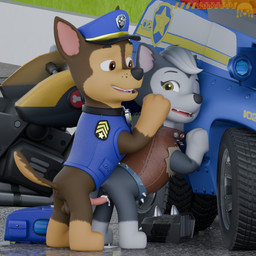 clothed clothing duo female feral genitals male male/female outside_sex penetration penis sex vaginal vaginal_penetration vehicle unknowndata paw_patrol chase_(paw_patrol) gasket_(paw_patrol) 3d_(artwork) absurd_res digital_media_(artwork) hi_res