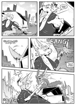 4_ears anthro blood bodily_fluids clothed clothing detailed_background dialogue female group inner_ear_fluff male multi_ear nude outside speech_bubble text tuft kifyun2 kif_yppreah mia_smith canid canine fox mammal absurd_res black_and_white comic hi_res monochrome