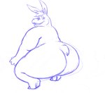 anthro big_butt butt dancing female hair huge_butt nude obese obese_anthro obese_female overweight overweight_anthro overweight_female rabbit_ears shaking_butt solo tail twerking kazecat the_wuzzles hoppopotamus_(the_wuzzles) common_hippopotamus hippopotamid hybrid lagomorph leporid mammal rabbit 2013 animated frame_by_frame short_playtime