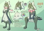 anthro bottomless clothed clothing male solo text ttux3 nintendo pokemon zuuang_(ttux3) generation_9_pokemon meowscarada pokemon_(species) english_text url