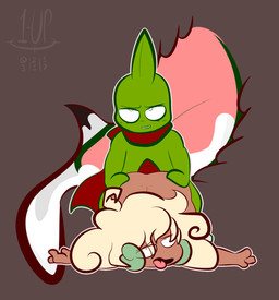 anthro anthro_penetrating bodily_fluids brown_background cum cum_inside duo erection female female_penetrated fucked_silly genital_fluids genitals male male/female male_anthro male_penetrating male_penetrating_female open_mouth orgasm penetration penile penile_penetration penis penis_in_vagina sex simple_background smile tongue vaginal vaginal_penetration thefablednekos nintendo pokemon jay_(thefablednekos) rose_(thefablednekos) generation_2_pokemon generation_5_pokemon larvitar pokemon_(species) whimsicott 2017 dated digital_media_(artwork) hi_res