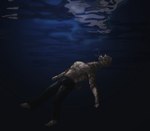 asphyxiation blue_eyes bottomwear bubble clothing drowning half_naked male pants reflection solo underwater water jameslewis g_jamez alpaca camelid humanoid mammal absurd_res digital_media_(artwork) hi_res