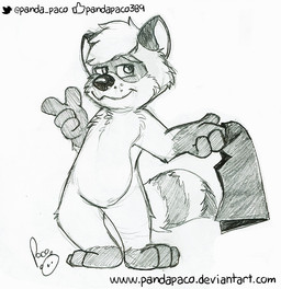 anthro cheek_tuft closed_smile facial_tuft featureless_crotch front_view glistening glistening_eyes gloves_(marking) hair leg_markings logo looking_at_viewer male markings mouth_closed narrowed_eyes nude short_hair simple_background smile socks_(marking) solo standing striped_markings striped_tail stripes tail tail_markings text tuft young young_anthro young_male pandapaco mammal procyonid raccoon artist_logo full-length_portrait monochrome portrait signature sketch url
