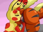 2017 absurd_res anthro anus arcanine bent_over big_breasts breasts butt canid chippo cunnilingus duo eyes_closed female female/female fur generation_1_pokemon generation_3_pokemon genitals gloves_(marking) heart_symbol hi_res licking mammal markings nintendo nose_to_anus nude oral pokemon pokemon_(species) pussy raised_tail sex sitting spinda striped_body striped_fur stripes tail thick_thighs three-quarter_view tongue tongue_out vaginal