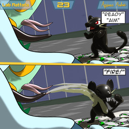 2_penises ambiguous_gender animal_genitalia animal_penis bodily_fluids clothing eggshell feral genital_fluids genitals green_body group hemipenes latex latex_clothing latex_skinsuit male male/ambiguous multi_genitalia multi_penis open_mouth penis red_eyes serpentine skinsuit tail text tight_clothing trio urine urine_stream watersports aquinas_audax blender_eevee nintendo pokemon avian bird generation_1_pokemon generation_2_pokemon generation_5_pokemon mammal murid murine pokemon_(species) rattata reptile rodent scalie serperior skarmory snake 1:1 2025 3d_(artwork) absurd_res blender_(artwork) comic digital_media_(artwork) english_text hi_res