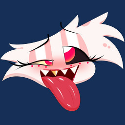 ahegao looking_pleasured male solo riggedscales hazbin_hotel hellaverse angel_dust 1:1 absurd_res alpha_channel hi_res