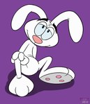 ambiguous_gender anthro fur looking_at_viewer mascot pawpads paws simple_background smile solo cpctail general_mills trix trix_rabbit lagomorph leporid mammal rabbit digital_media_(artwork) hi_res