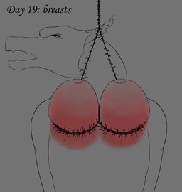 anthro areola barbed_wire bdsm bondage bound breast_bondage breast_torture breasts breasts_tied female forced front_view hanging_by_breasts horn nipples nude reddened_breasts solo submissive submissive_anthro submissive_female torture pyro_celiac mythology aspen_(pyro_celiac) dragon mythological_creature mythological_scalie scalie absurd_res english_description hi_res