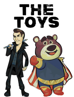 belt brown_hair cape clothing duo hair male pencil_(object) simple_background superhero superhero_costume white_background daphneyaoi disney pixar the_boys_(series) toy_story billy_butcher homelander_(the_boys) lotso sheriff_woody_pride bear humanoid living_toy mammal hi_res