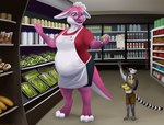 anthro duo female feral grocery male male/female lemurlemurovich kobold lemur mammal primate scalie strepsirrhine 2023