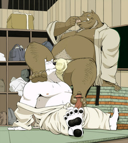 5_toes anthro bear big_muscles boar bottomless bulge chubby clothed clothing duo erection eto1212 fangs foot_fetish footjob fundoshi fur half-dressed male male/male mammal muscles musk nipples open_shirt pawpads paws penis polar_bear porcine shirt sitting storage_room toes topless underwear undressing white_fur
Rating: Explicit
Score: 22
User: BlackBoltEX
Date: April 18, 2013 5_toes anthro bear big_muscles boar bottomless bulge chubby clothed clothing duo erection eto1212 fangs foot_fetish footjob fundoshi fur half-dressed male male/male mammal muscles musk nipples open_shirt pawpads paws penis polar_bear porcine shirt sitting storage_room toes topless underwear undressing white_fur
Rating: Explicit
Score: 22
User: BlackBoltEX
Date: April 18, 2013