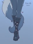 anthro boots clothing female footwear leg_focus shoes solo standing hermitpioneer may_hem arctic_fox canid canine fox mammal true_fox digital_drawing_(artwork) digital_media_(artwork) hi_res