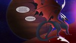 black_body black_scales blade butt dialogue female feral genitals horn looking_at_viewer looking_back looking_back_at_viewer membrane_(anatomy) membranous_wings pussy scales solo speech_bubble star tail tail_blade text weapon_tail wings skyebold activision microsoft mythology spyro_the_dragon the_legend_of_spyro xbox_game_studios corrupt_cynder cynder dragon mythological_creature mythological_scalie scalie 16:9 4k absurd_res english_text hi_res widescreen