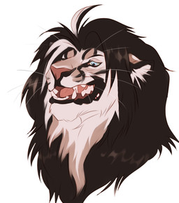 ambiguous_form blue_eyes brown_mane fangs fur inner_ear_fluff male mane open_mouth red_nose red_tongue simple_background solo tan_body tan_fur teeth tongue tuft whiskers white_background white_body white_fur white_inner_ear_fluff yellow_sclera justkiddinb mathew_(blackscour) felid lion mammal pantherine hi_res
