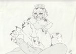 anthro blush breasts duo erection feet female foot_fetish foot_focus foot_play genitals male male/female nude penis simple_background smile tail monsterbox spider26 in_heat_(game) sammy_(in_heat) felid human mammal pantherine tiger absurd_res hi_res