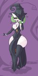 big_butt bulge butt clothing detailed_bulge femboy genital_outline happy hat headgear headwear huge_butt kiss_mark lips lipstick makeup male not_furry open_mouth penis_outline red_eyes solo wide_hips witch_hat snugundies nintendo pokemon faelyn_(snugundies) gardevoir generation_3_pokemon pokemon_(species) 1:2 hi_res