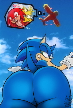 aircraft airplane anthro aroused big_butt biplane blush bodily_fluids butt drooling eyebrows gesture group heart_eyes heart_symbol huge_butt image_bubble looking_at_viewer looking_back looking_back_at_viewer low-angle_view male open_mouth raised_eyebrow saliva sharp_teeth shrug smug_grin teeth thick_thighs tongue tongue_out tornado_(aircraft) trio unimpressed vehicle ancientonyx sega sonic_the_hedgehog_(series) knuckles_the_echidna miles_prower sonic_the_hedgehog canid canine echidna eulipotyphlan european_hedgehog fox hedgehog mammal monotreme red_fox true_fox hi_res