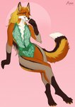 anthro clothing female lace lingerie solo maaia reyna_(reynafox) canid canine fox mammal 2023 digital_media_(artwork) hi_res