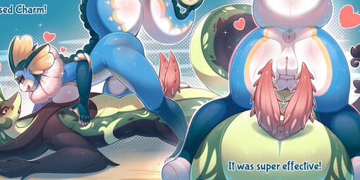 2_penises anthro anus beach big_breasts big_butt blue_body blush bodily_fluids breast_squish breasts butt claws diphallism duo erection eye_contact fangs female female_on_top genital_fluids genitals green_body heart_symbol horizontal_diphallism humanoid_genitalia larger_male looking_at_another male male/female membrane_(anatomy) multi_genitalia multi_penis nude on_top open_mouth penis pokemon_move pokemorph rear_view serpentine side_view simple_background size_difference smaller_female smile spiked_penis spikes spikes_(anatomy) squish tail teeth thick_thighs vulva peachmayflower nintendo pokemon dalar_(character) fan_character eeveelution generation_1_pokemon generation_5_pokemon mammal pokemon_(species) reptile scalie serperior vaporeon absurd_res hi_res