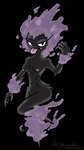 anthro black_body breasts eyeshadow fangs female makeup nipples purple_eyeshadow purple_nipples simple_background small_breasts solo teeth tongue transparent_background delphixander nintendo pokemon gastly generation_1_pokemon ghost humanoid pokemon_(species) spirit absurd_res alpha_channel hi_res