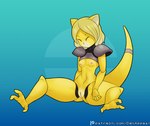 areola blonde_hair breasts eyes_closed feet female genitals hair navel nipples nude pokemorph pussy simple_background sitting sleeping slim small_breasts soles solo spread_legs spreading tail yellow_body dex_appeal nintendo pokemon abra generation_1_pokemon humanoid mammal pokemon_(species) hi_res