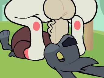 3_toes ambiguous_gender anthro anthro_on_anthro balls balls_deep big_balls big_penis clothed clothing duo erection face_fucking faceless_character faceless_male feet fellatio forced forced_oral fur genitals grass grey_body grey_fur humanoid_genitalia humanoid_penis irrumatio lying male male/ambiguous male_anthro male_on_anthro male_penetrating male_penetrating_anthro on_back oral oral_penetration outside paws penetration penile penile_penetration penis penis_in_mouth plant sex shirt tan_genitals tan_penis throat_swabbing toes topwear vein veiny_penis white_body white_fur white_genitals yellow_eyes yellow_sclera dihcore angel_hare the_east_patch angel_zaggy lagomorph leporid mammal rabbit 2026 4:3 animated animated_webp digital_media_(artwork) loop