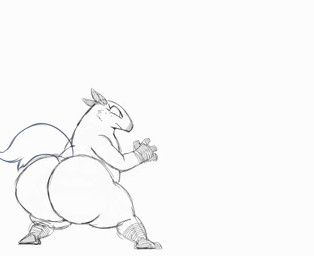 anthro big_butt butt featureless_chest featureless_crotch female fighting_pose flat_chested huge_butt huge_hips huge_thighs karate kick martial_arts martial_arts_uniform overweight overweight_anthro pose solo sportswear thick_thighs wide_hips sssonic2 dulci_(sssonic2) anteater mammal pilosan xenarthran 2d_animation animated frame_by_frame